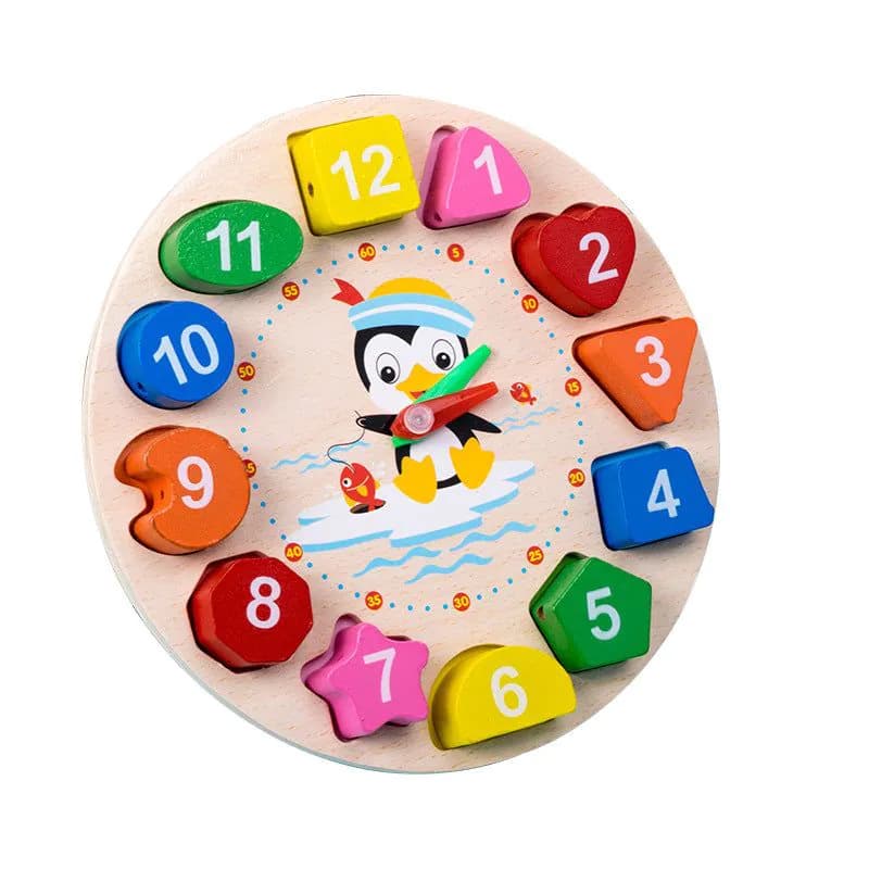 image-Wooden Toys Rattles Educational Toy Rainbow Blocks Montessori Baby Colorful Kids Music