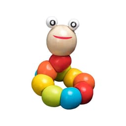 image-Wooden Toys Rattles Educational Toy Rainbow Blocks Montessori Baby Colorful Kids Music