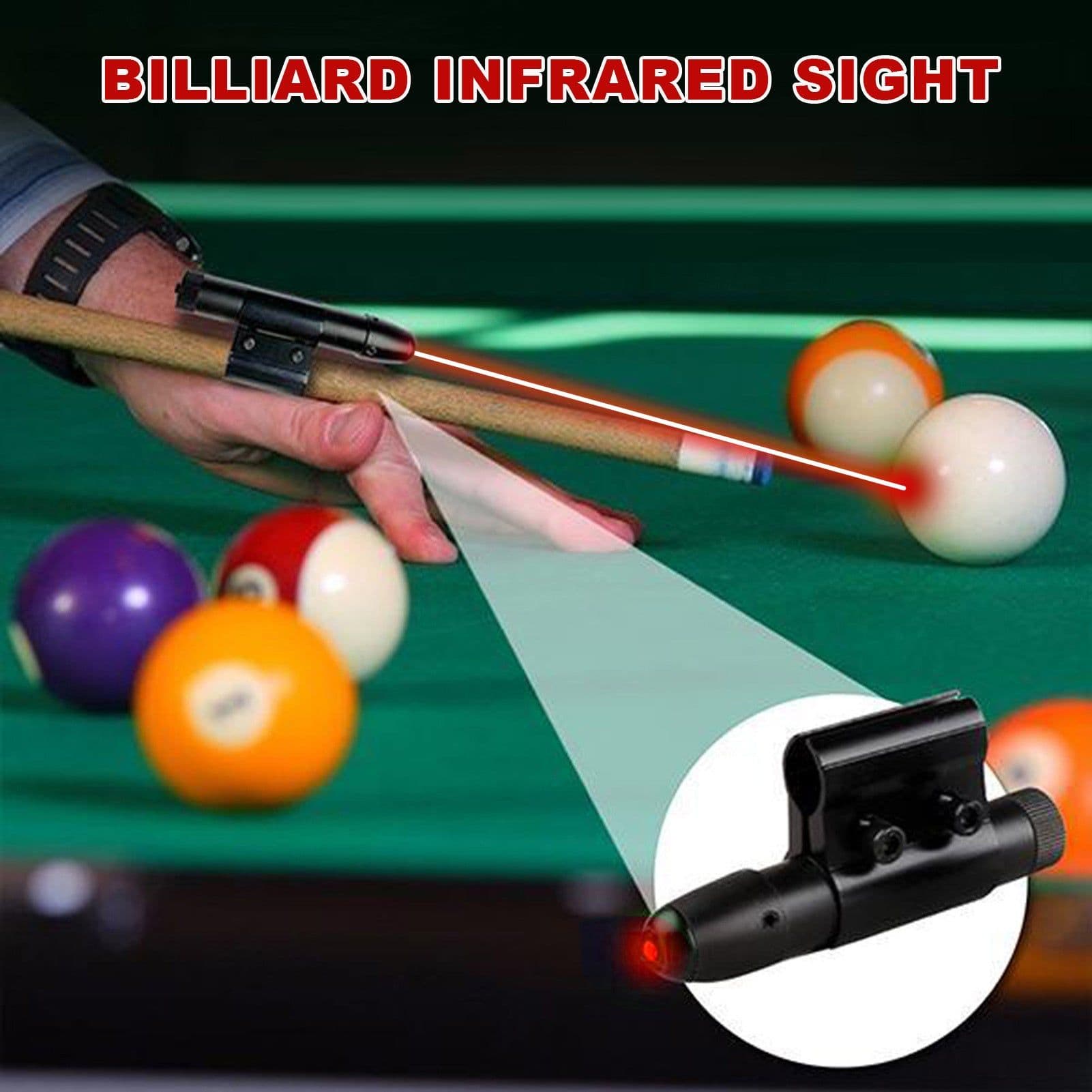 image-Snooker Cues Laser Action Correction Exerciser Billar Accessory Snooker Laser Cue Sight Billiard Training Equipment