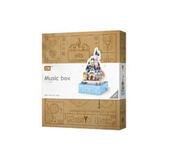 image-Castle Building Blocks, Rotating Music Box, Building Blocks, Creative Gifts