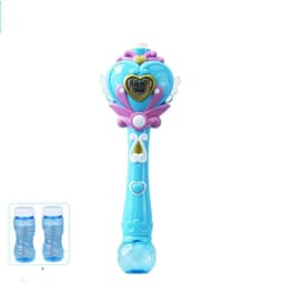 image-Bubble Gun Music Magic Wand Outdoor Toys for Baby Girl Princess Electric Bubble Blower Machine