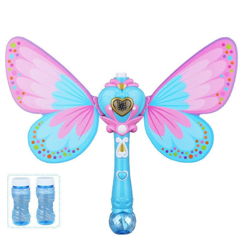 image-Bubble Gun Music Magic Wand Outdoor Toys for Baby Girl Princess Electric Bubble Blower Machine