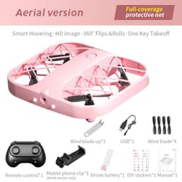 image-Pocket Drone Remote Control Quadcopter With Set