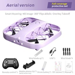 image-Pocket Drone Remote Control Quadcopter With Set