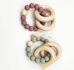 image-Spot Wholesale Baby Teether Bracelet Food Grade Silicone Baby Soothing Molars
