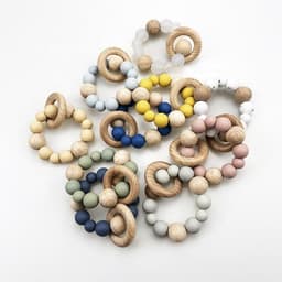 image-Spot Wholesale Baby Teether Bracelet Food Grade Silicone Baby Soothing Molars