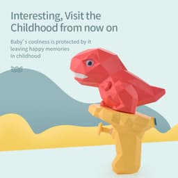 image-Cartoon Dinosaur Water Gun Toy Mini Press Water Spray Gun Water Fight Parent-Child Interaction Outdoor Water Toy