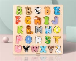 image-Early Learning Alphabet Recognition Board With 26 Letters
