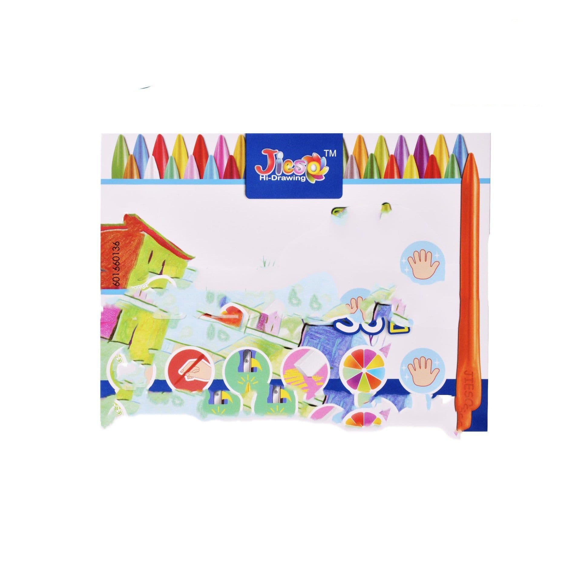 image-Children Not Dirty Hands Plastic Crayon Painting Kindergarten Oil Pastel Crayons