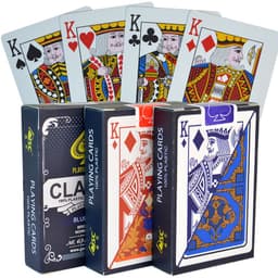image-Plastic Poker Small Prints Washable Baccarat Black Jack Fight Landlord Niuniu Plastic Poker