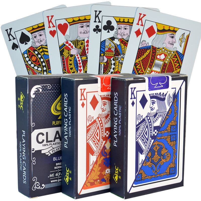 image-Plastic Poker Small Prints Washable Baccarat Black Jack Fight Landlord Niuniu Plastic Poker