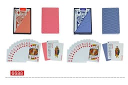 image-Plastic Poker Small Prints Washable Baccarat Black Jack Fight Landlord Niuniu Plastic Poker