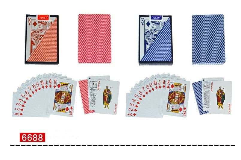 image-Plastic Poker Small Prints Washable Baccarat Black Jack Fight Landlord Niuniu Plastic Poker