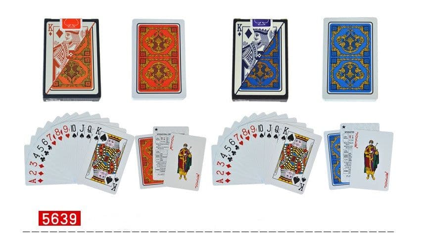 image-Plastic Poker Small Prints Washable Baccarat Black Jack Fight Landlord Niuniu Plastic Poker