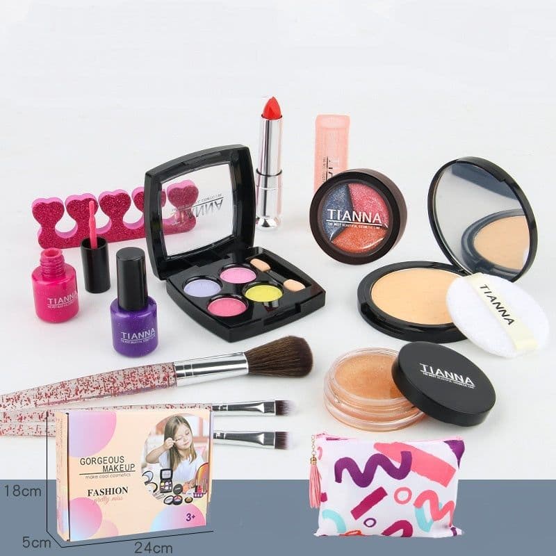 image-Children's Cosmetics Set Princess MMakeup Box Lipstick Little Girl Girl Toy
