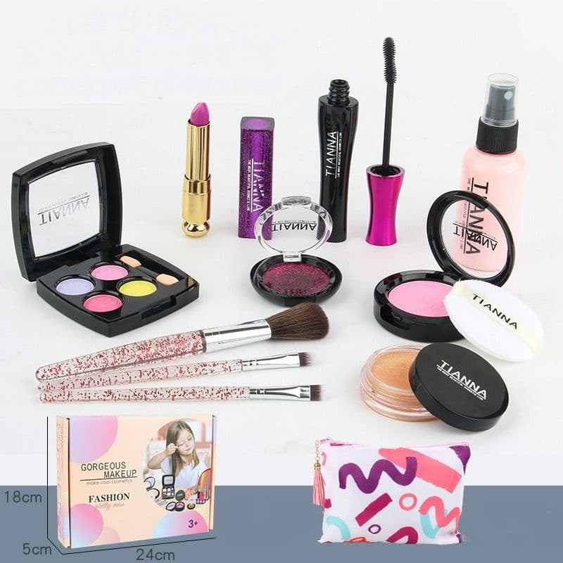 image-Children's Cosmetics Set Princess MMakeup Box Lipstick Little Girl Girl Toy