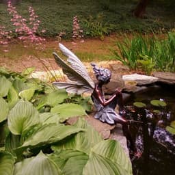 image-Flower Fairy Angel Wings Resin Decoration Garden Gardening Office Decoration