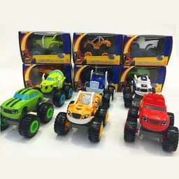 image-Children'S Toy Car Six Sliding Cartoon Off-Road Models Educational Mini Toys