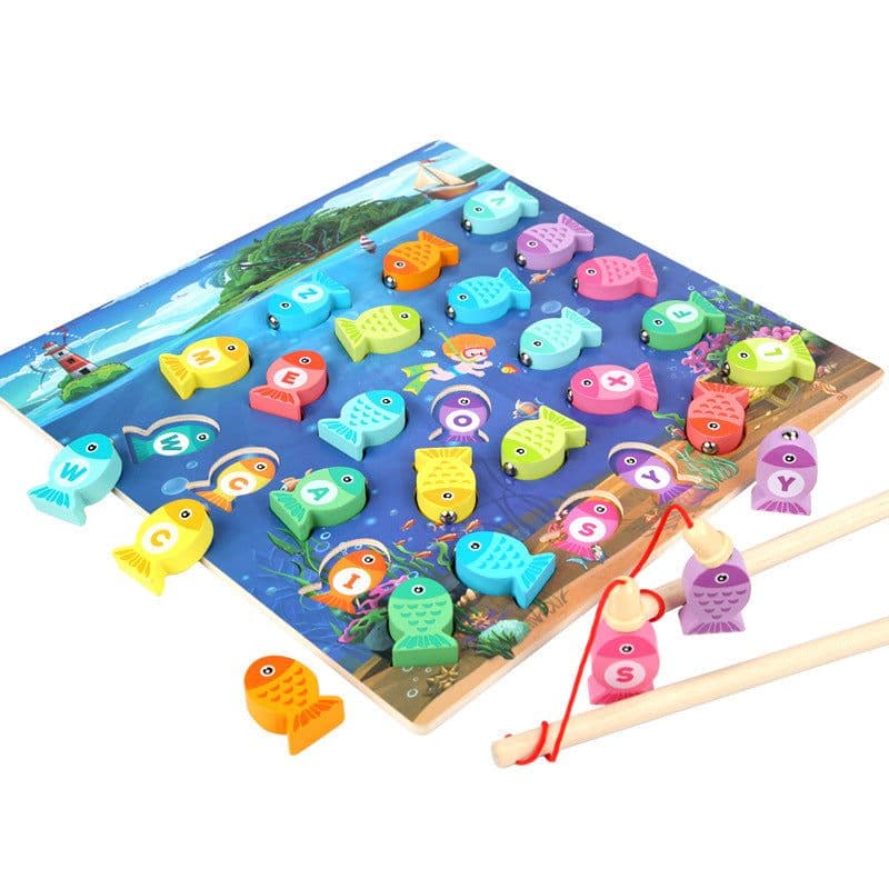 image-Jouets Educatifs En Bois Montessori Pour Enfants, Planche Occupee, Peche, Maths, Jouet Prescolaire, Cadeau Du Nouvel An