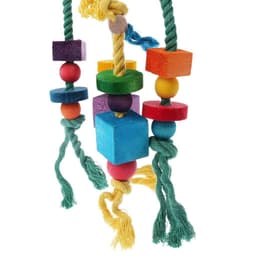 image-3Pcs Parrot Cage Toy Squirrel Hamster Squirrel Hammock Nest Bird Swing Ladder Small Animal Bird Cage Toy Kits