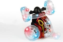 image-Remote Control Car Dump Truck Off-Road Remote Control Car Racing Light Children'S Toy Car Roll Stunt Car Stall Toy