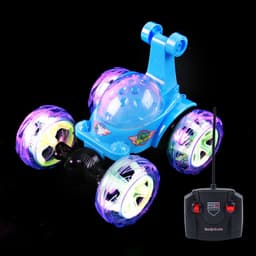 image-Remote Control Car Dump Truck Off-Road Remote Control Car Racing Light Children'S Toy Car Roll Stunt Car Stall Toy
