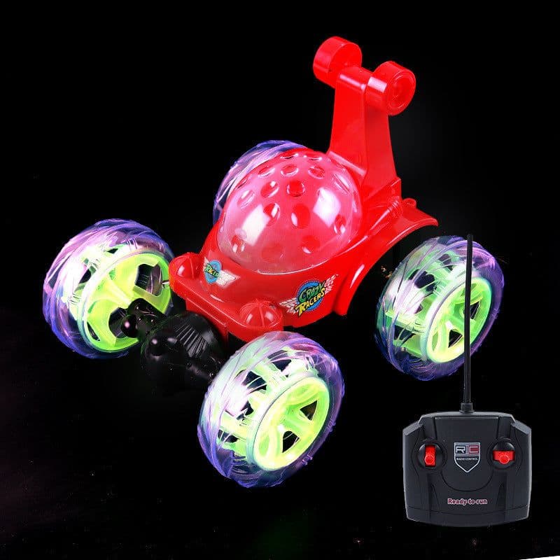 image-Remote Control Car Dump Truck Off-Road Remote Control Car Racing Light Children'S Toy Car Roll Stunt Car Stall Toy