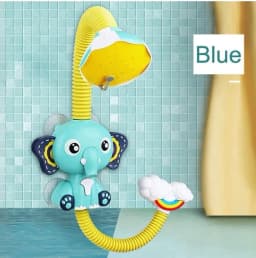 image-Bath Toys Baby Water Game Elephant Model Faucet Shower Electric Water Spray Toy For Kids Swimming Bathroom Baby Toys