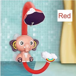 image-Bath Toys Baby Water Game Elephant Model Faucet Shower Electric Water Spray Toy For Kids Swimming Bathroom Baby Toys