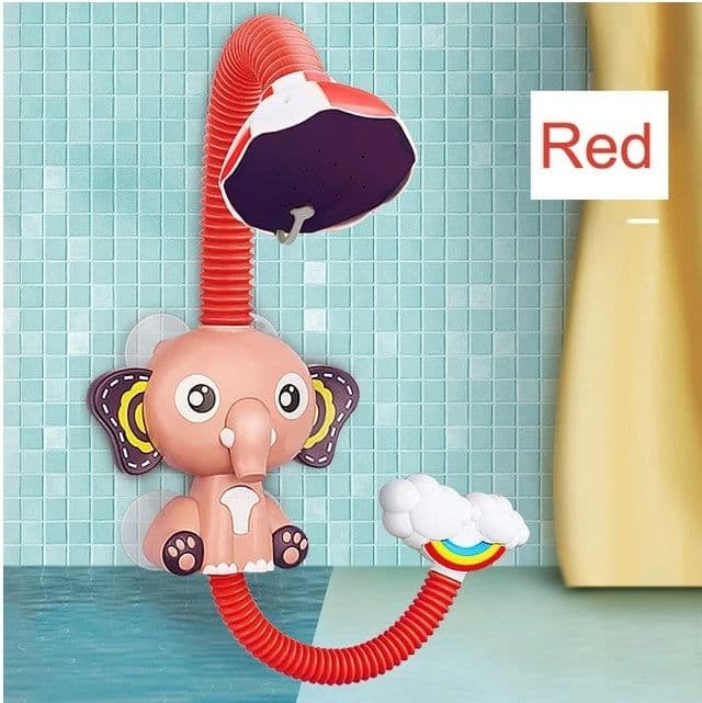 image-Bath Toys Baby Water Game Elephant Model Faucet Shower Electric Water Spray Toy For Kids Swimming Bathroom Baby Toys