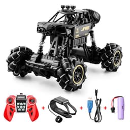 image-Alloy Remote Control Deformation Car Mecanum Wheel Gesture Induction Twisting Car Charging Boy Toy Off-Road Vehicle