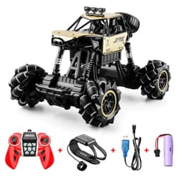 image-Alloy Remote Control Deformation Car Mecanum Wheel Gesture Induction Twisting Car Charging Boy Toy Off-Road Vehicle