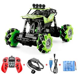 image-Alloy Remote Control Deformation Car Mecanum Wheel Gesture Induction Twisting Car Charging Boy Toy Off-Road Vehicle