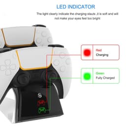 image-Ps5 Handle Aircraft Double Seat Charging Ps5 Wireless Handle Charger P5 Base Double Charging Contact Charging Fast Charging