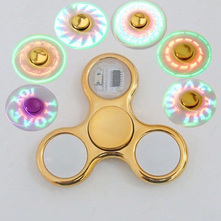 image-Fingertip Spinner High Speed Adult Finger Decompression Luminous Luminous Toy With Light