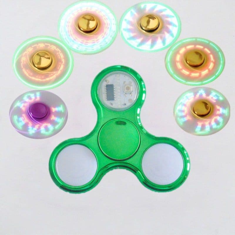 image-Fingertip Spinner High Speed Adult Finger Decompression Luminous Luminous Toy With Light