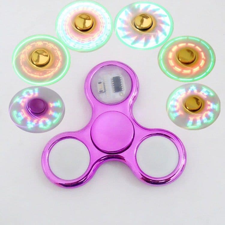 image-Fingertip Spinner High Speed Adult Finger Decompression Luminous Luminous Toy With Light
