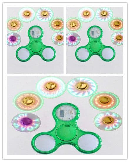 image-Fingertip Spinner High Speed Adult Finger Decompression Luminous Luminous Toy With Light