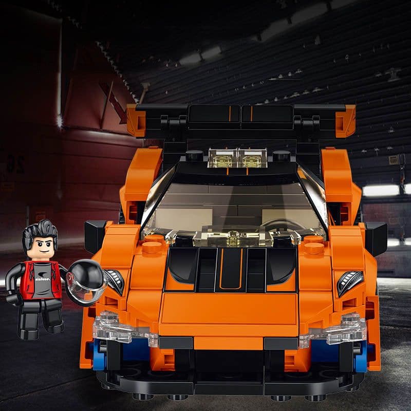 image-Small Particles Assembled Sports Car Toy Building Blocks