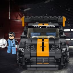 image-Small Particles Assembled Sports Car Toy Building Blocks