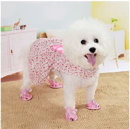 image-Dress Bowknot Floral Dog Breathable Cute Princess Dress