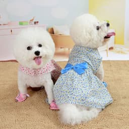 image-Dress Bowknot Floral Dog Breathable Cute Princess Dress