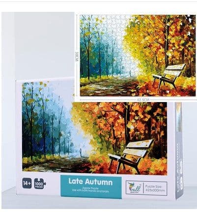 image-1000 Pieces Of Jigsaw Puzzle Children Adult Decompression Super Difficult Cartoon Animation Landscape Handmade Painting Gift Educational Toy