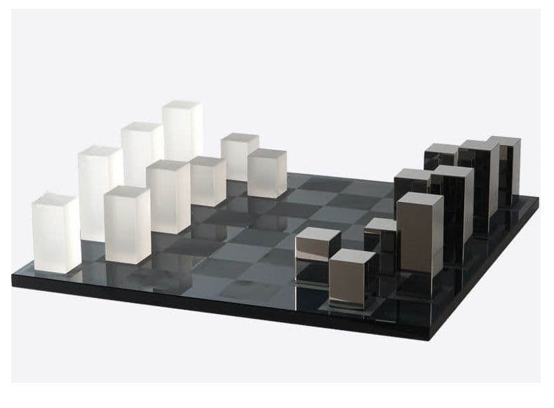 image-Modern Home Crystal Chess Ltalian Light Luxury Model Room Study Room Decoration Geometric Chess Pieces Chess Board Nordic