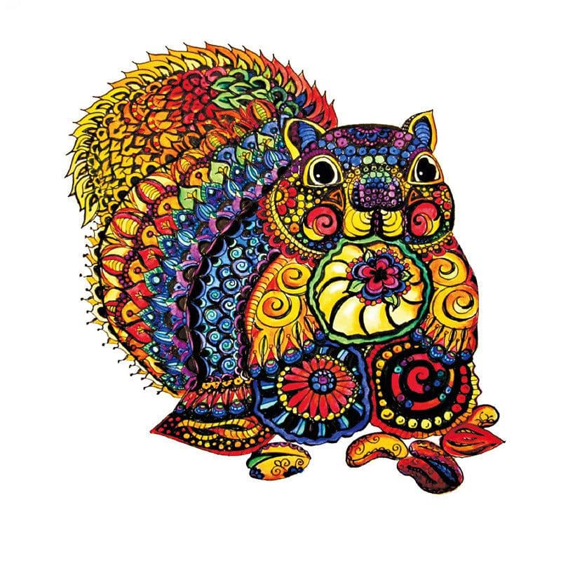 image-Animal Shaped Wooden Puzzle Irregular Plane Animal Puzzle