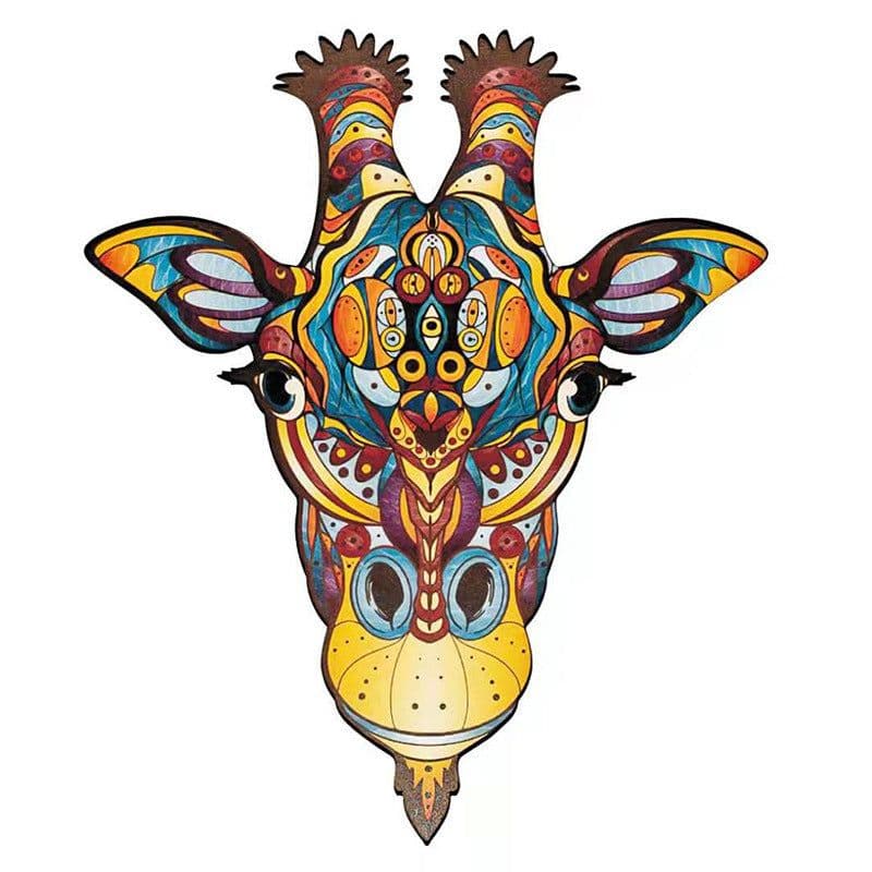 image-Animal Shaped Wooden Puzzle Irregular Plane Animal Puzzle