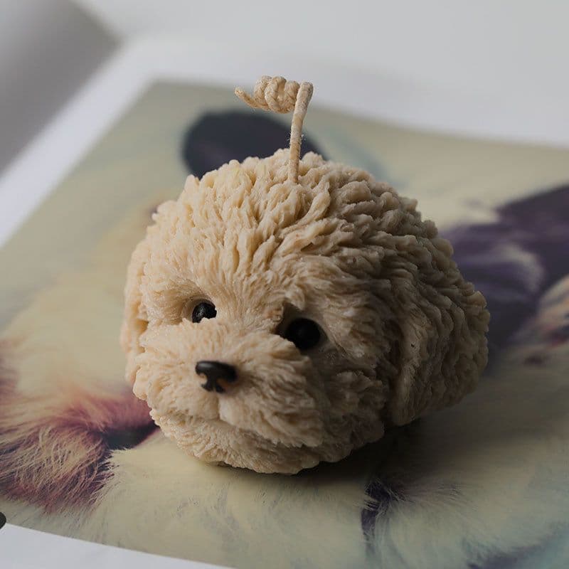 image-Teddy Head Candle Silicone Mold