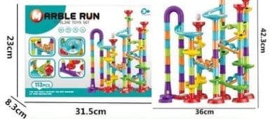 image-Foreign Trade Hot Sale 3D Pipeline Diy Puzzle Assembly Maze Track Ball Building Block Children'S Puzzle Building Block Toy