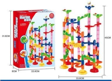 image-Foreign Trade Hot Sale 3D Pipeline Diy Puzzle Assembly Maze Track Ball Building Block Children'S Puzzle Building Block Toy