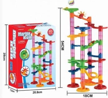 image-Foreign Trade Hot Sale 3D Pipeline Diy Puzzle Assembly Maze Track Ball Building Block Children'S Puzzle Building Block Toy